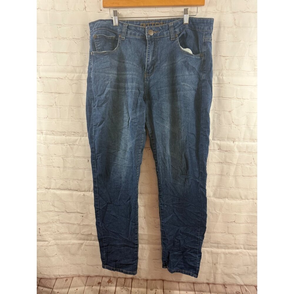 GTTON Jeans Womens Size 16 Blue Straight Leg Casual Y2K Streetwear High Rise